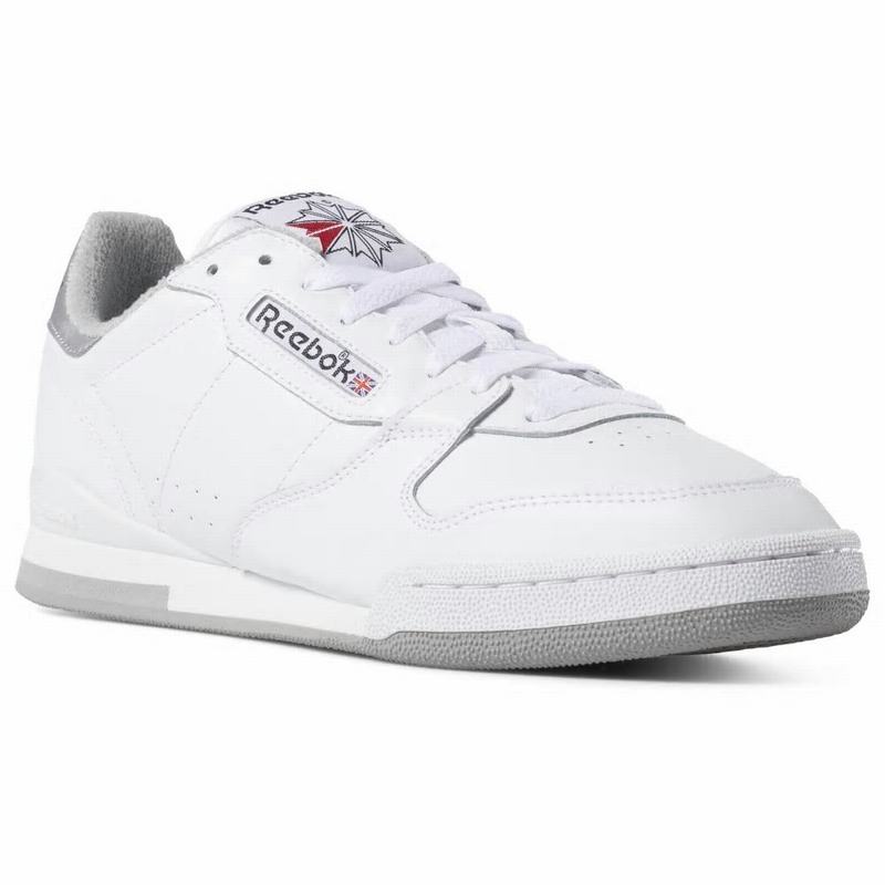 Reebok Phase 1 Tenisky Panske - Biele/Siva/Červené HB6339RV